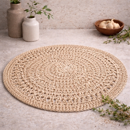 Busa Designs 15" Malibu Natural Jute Placemats