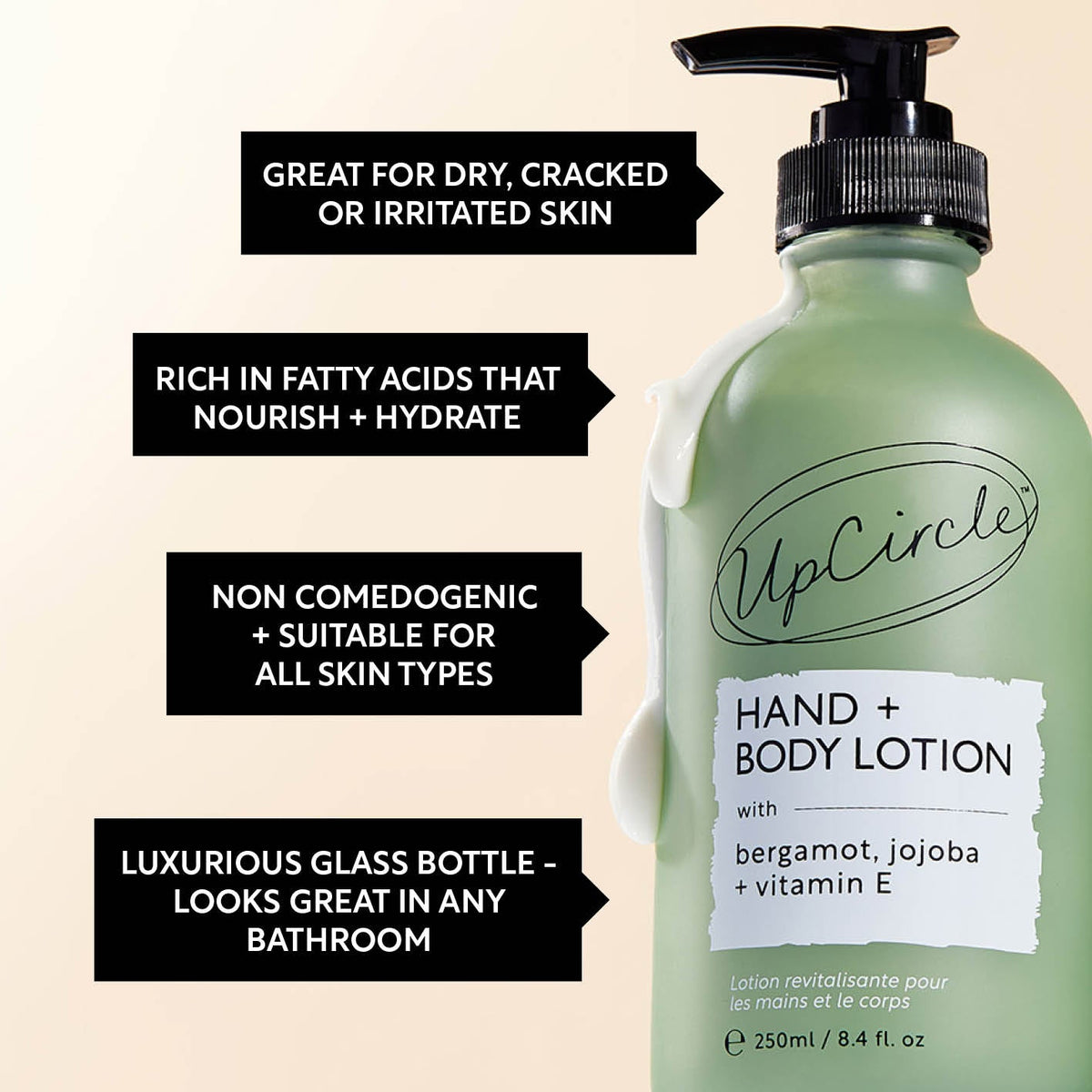 UpCircle Hand & Body Lotion with Bergamot Water