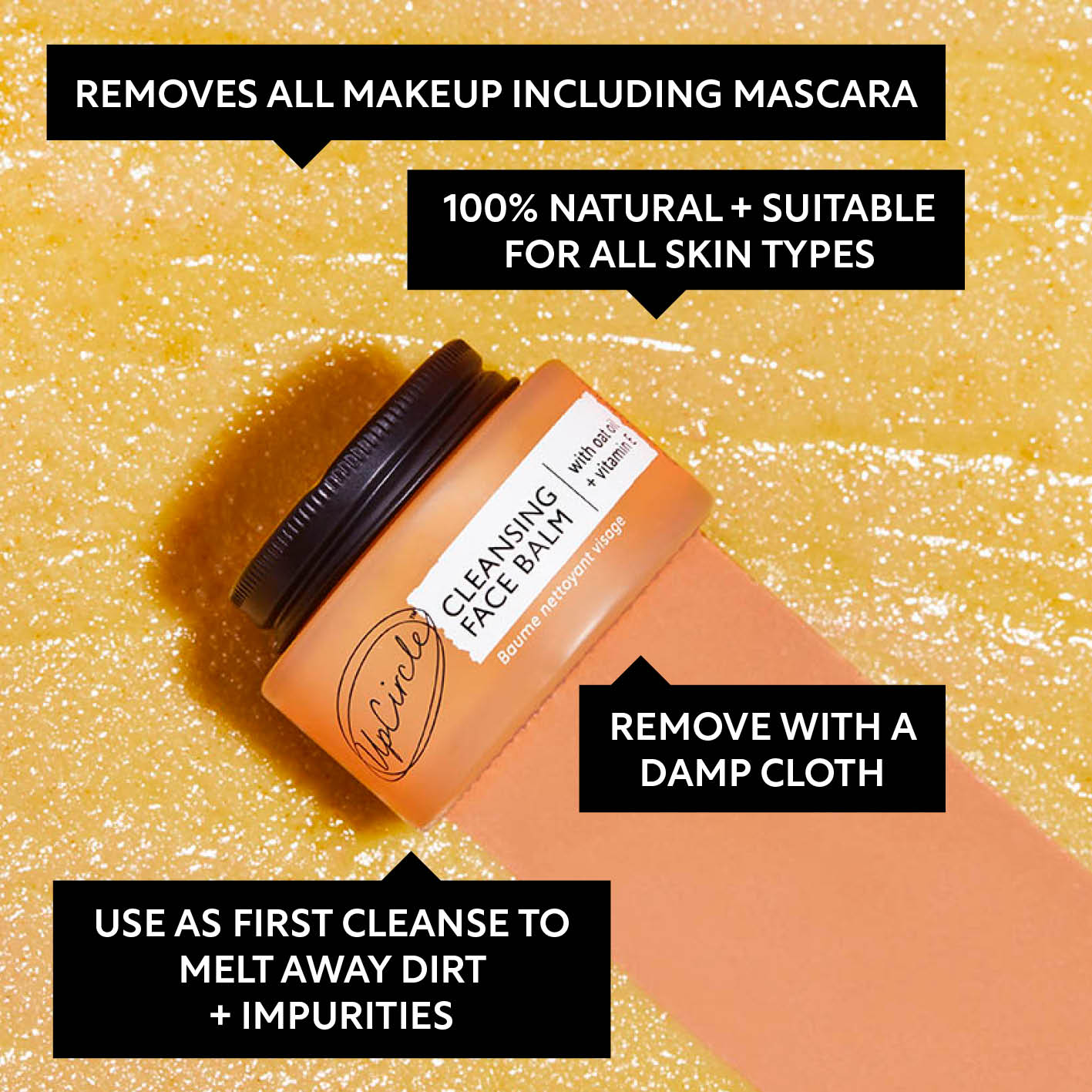 UpCircle Cleansing Face Balm w/ Oat Oil & Vitamin E