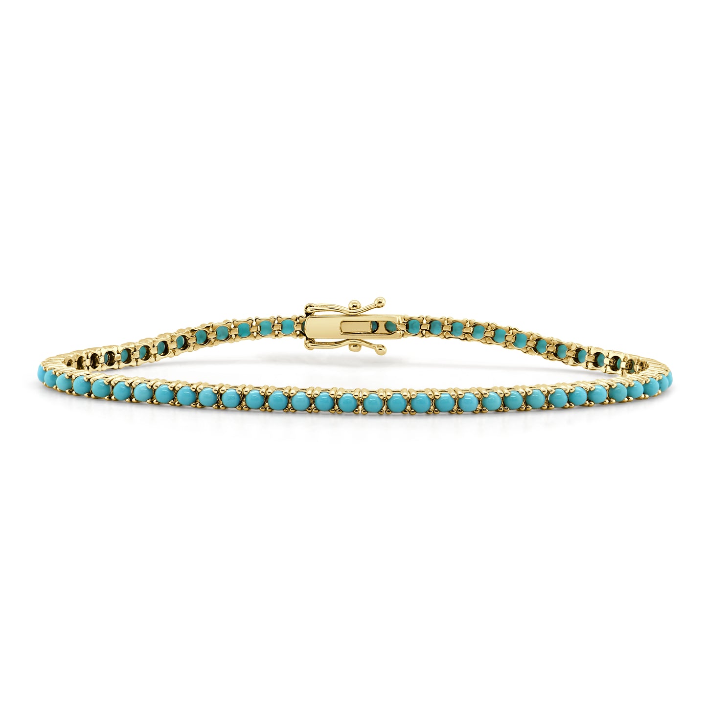 Sabrina Designs 14K Gold Turquoise Tennis Bracelet