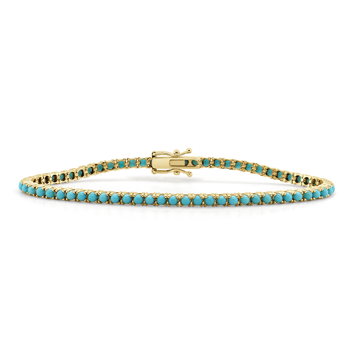 Sabrina Designs 14K Gold Turquoise Tennis Bracelet