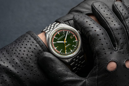 Cadola Men's 43mm Pista Automatic Date Solid Dial Bracelet Watch with Interchangeable Strap