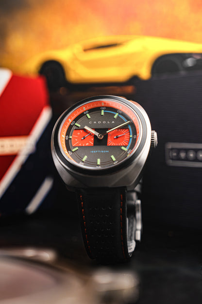 Cadola Men's 43mm Giulia Quartz Calendar Leather Strap Watch