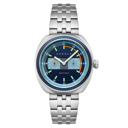 Cadola Men's 43mm Giulia Quartz Calendar Stainless Steel Bracelet Watch