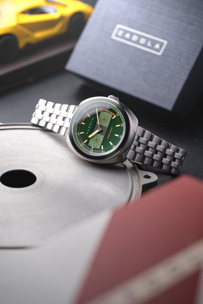 Cadola Men's 43mm Giulia Quartz Calendar Stainless Steel Bracelet Watch