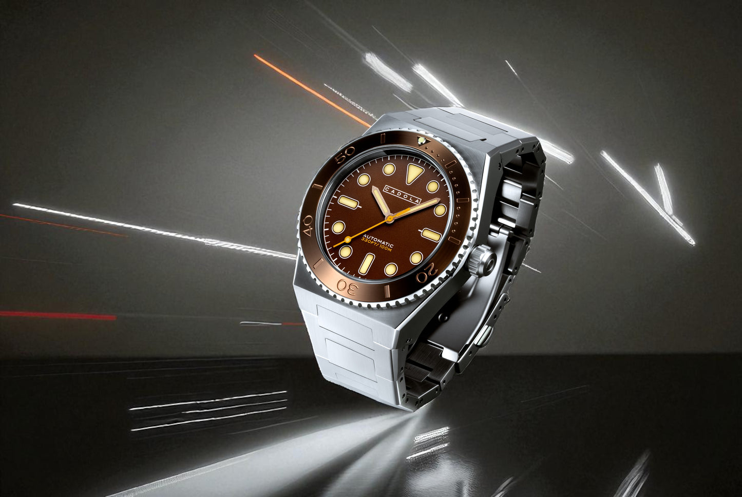 Cadola Men's 44mm Farina Automatic Bracelet Watch