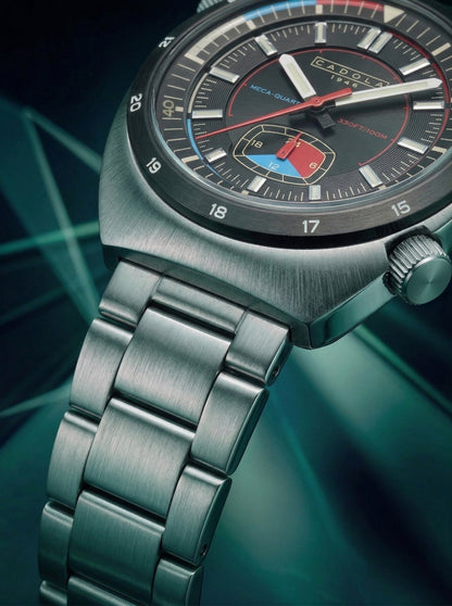 Cadola Men's 42mm Giulia Meca Quartz 24 Hour Subdial Bracelet Watch