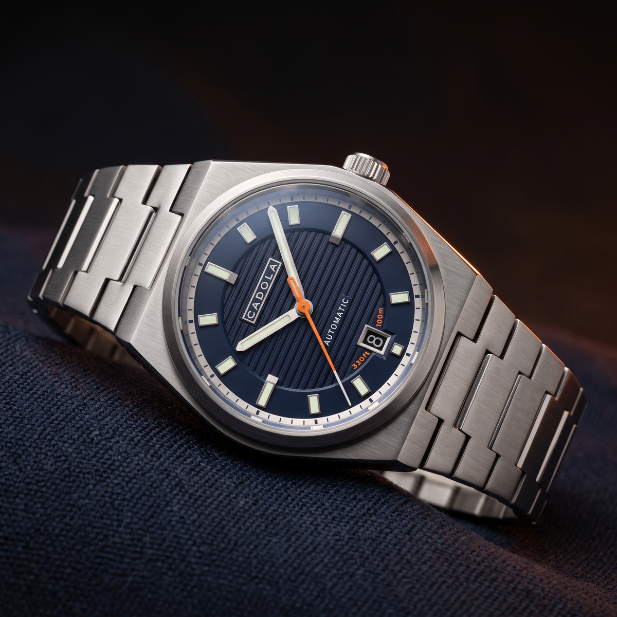 Cadola 41mm Men's Lydden Hill Automatic Date Bracelet Watch