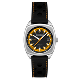 Cadola Men's 38mm Buxton Automatic Cutout Leather Strap Watch