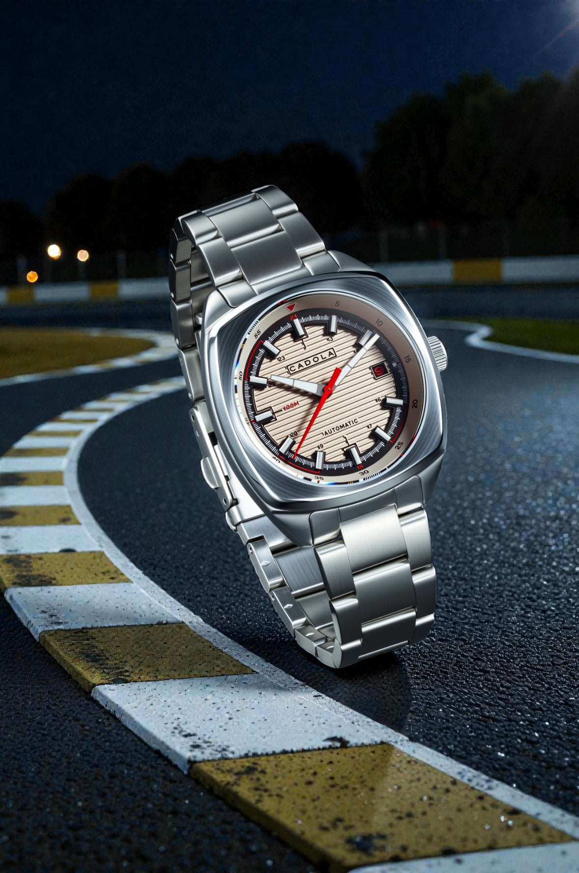 Cadola Men's 38mm Buxton Automatic Stainless Steel Bracelet Watch