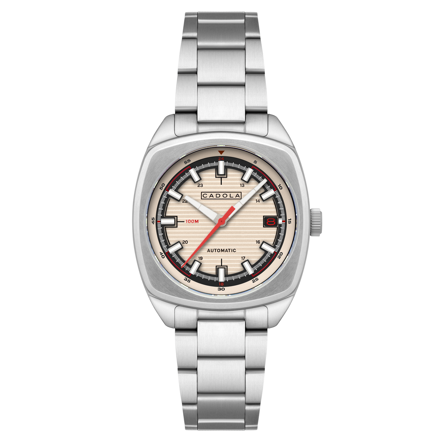 Cadola Men's 38mm Buxton Automatic Stainless Steel Bracelet Watch