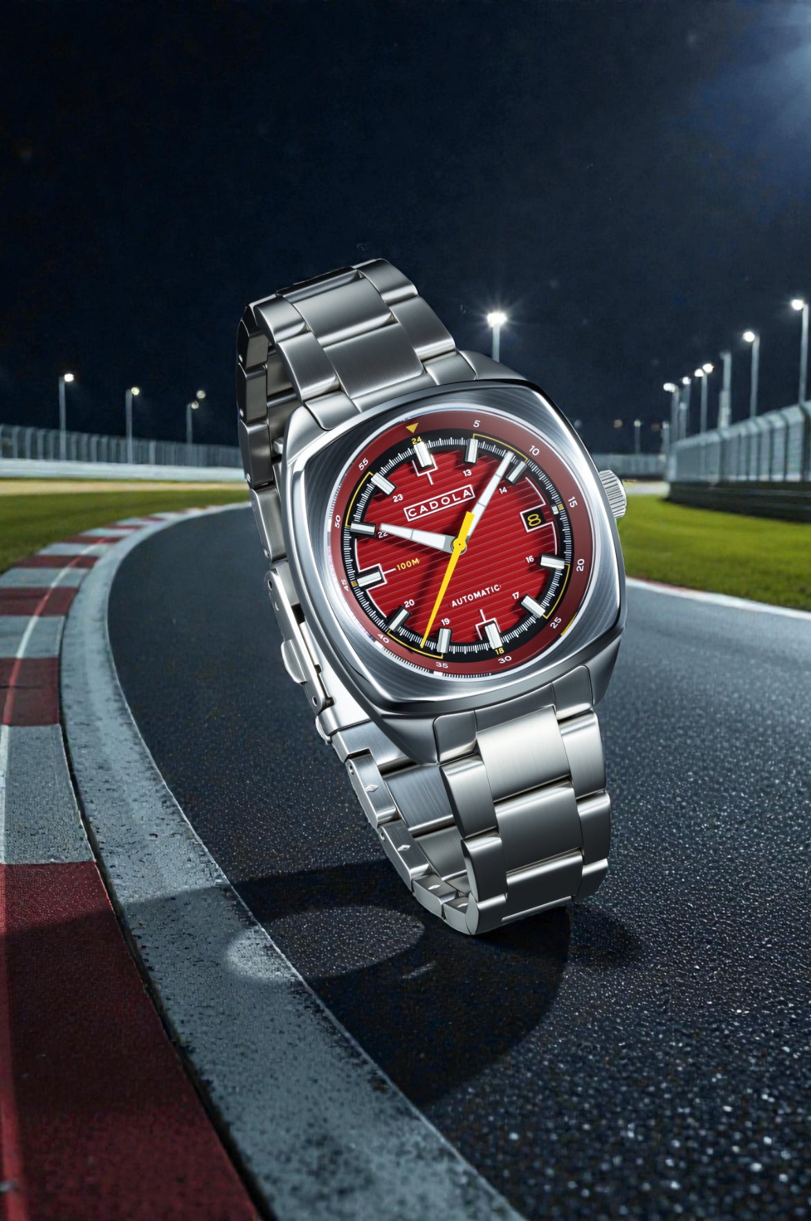 Cadola Men's 38mm Buxton Automatic Stainless Steel Bracelet Watch