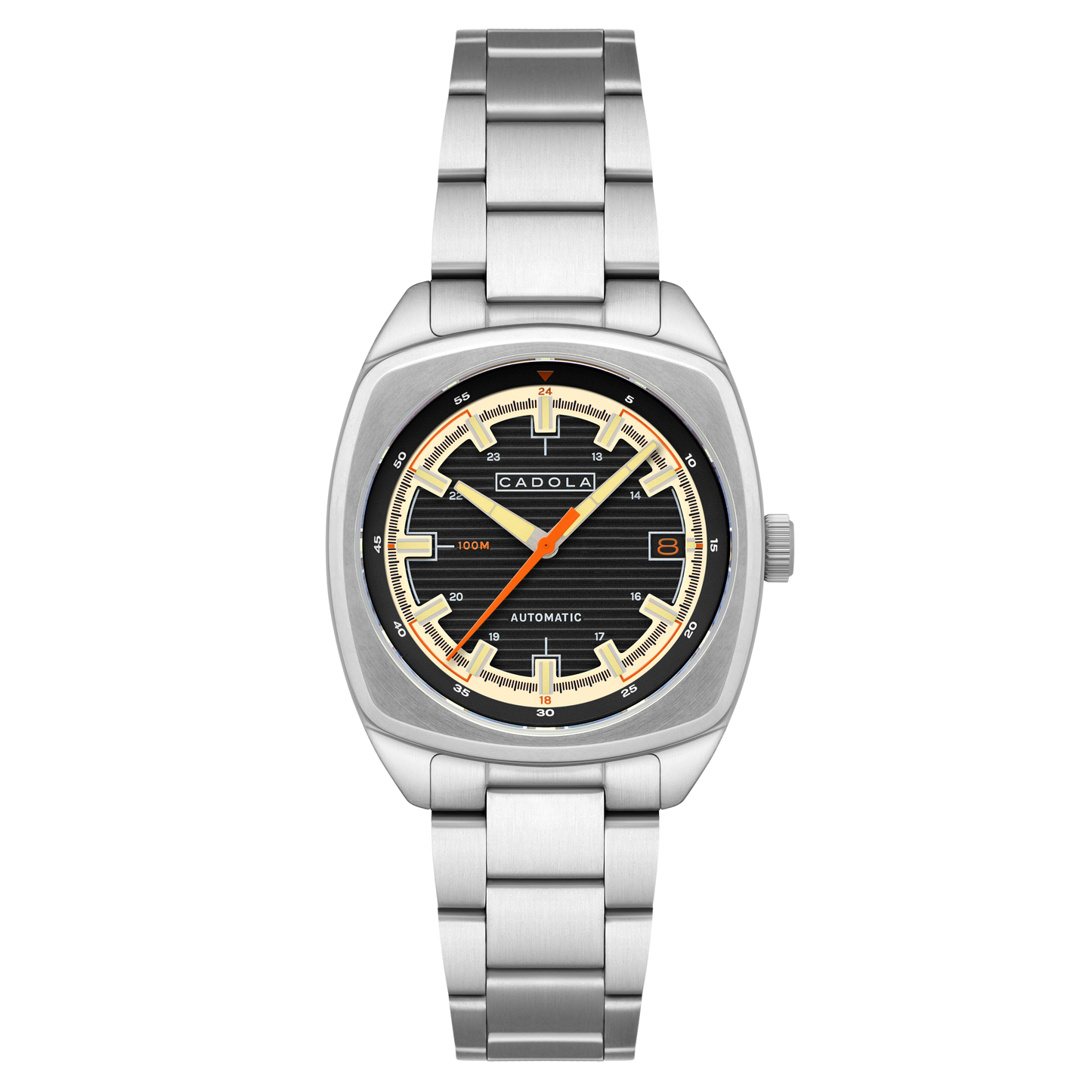 Cadola Men's 38mm Buxton Automatic Stainless Steel Bracelet Watch