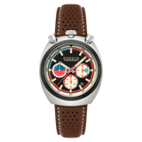 Cadola Men's 42mm Testa Di Toro Quartz Chronograph Leather Strap Watch
