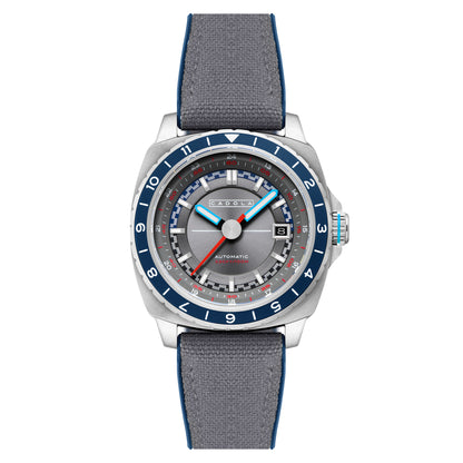 Cadola Men's 41mm Overdrive Automatic Canvas & Silicone Strap Watch