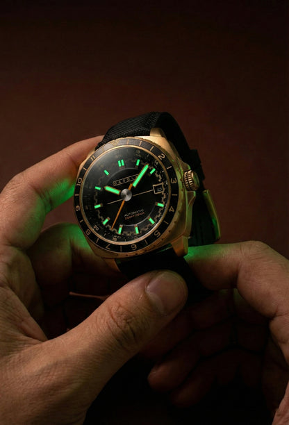 Cadola Men's 41mm Overdrive Automatic Canvas & Silicone Strap Watch