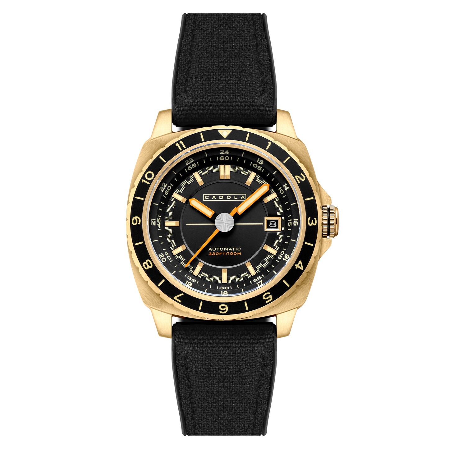 Cadola Men's 41mm Overdrive Automatic Canvas & Silicone Strap Watch