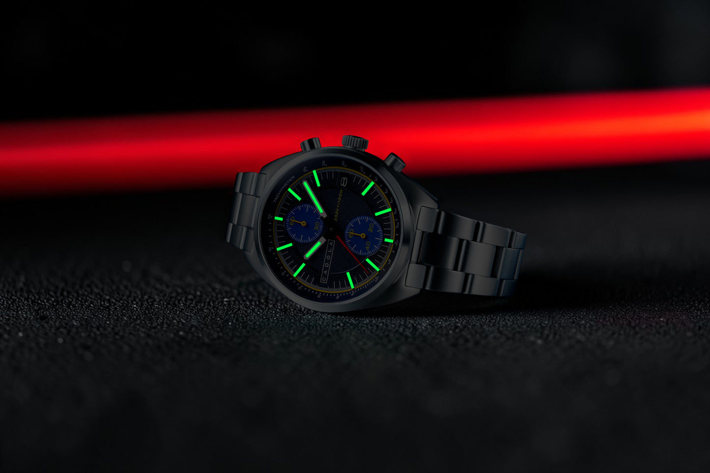 Cadola Men's 41mm Slipstream Meca Quartz Chronograph Bracelet Watch