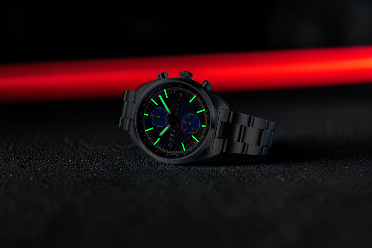 Cadola Men's 41mm Slipstream Meca Quartz Chronograph Bracelet Watch