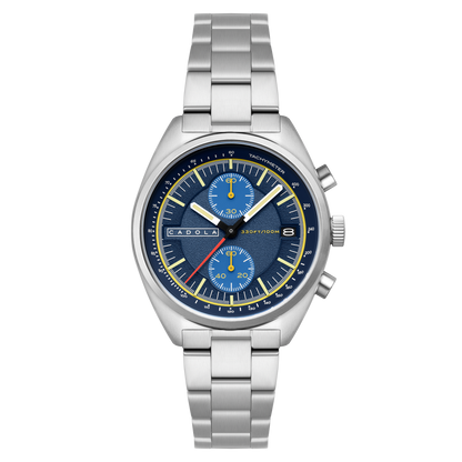 Cadola Men's 41mm Slipstream Meca Quartz Chronograph Bracelet Watch