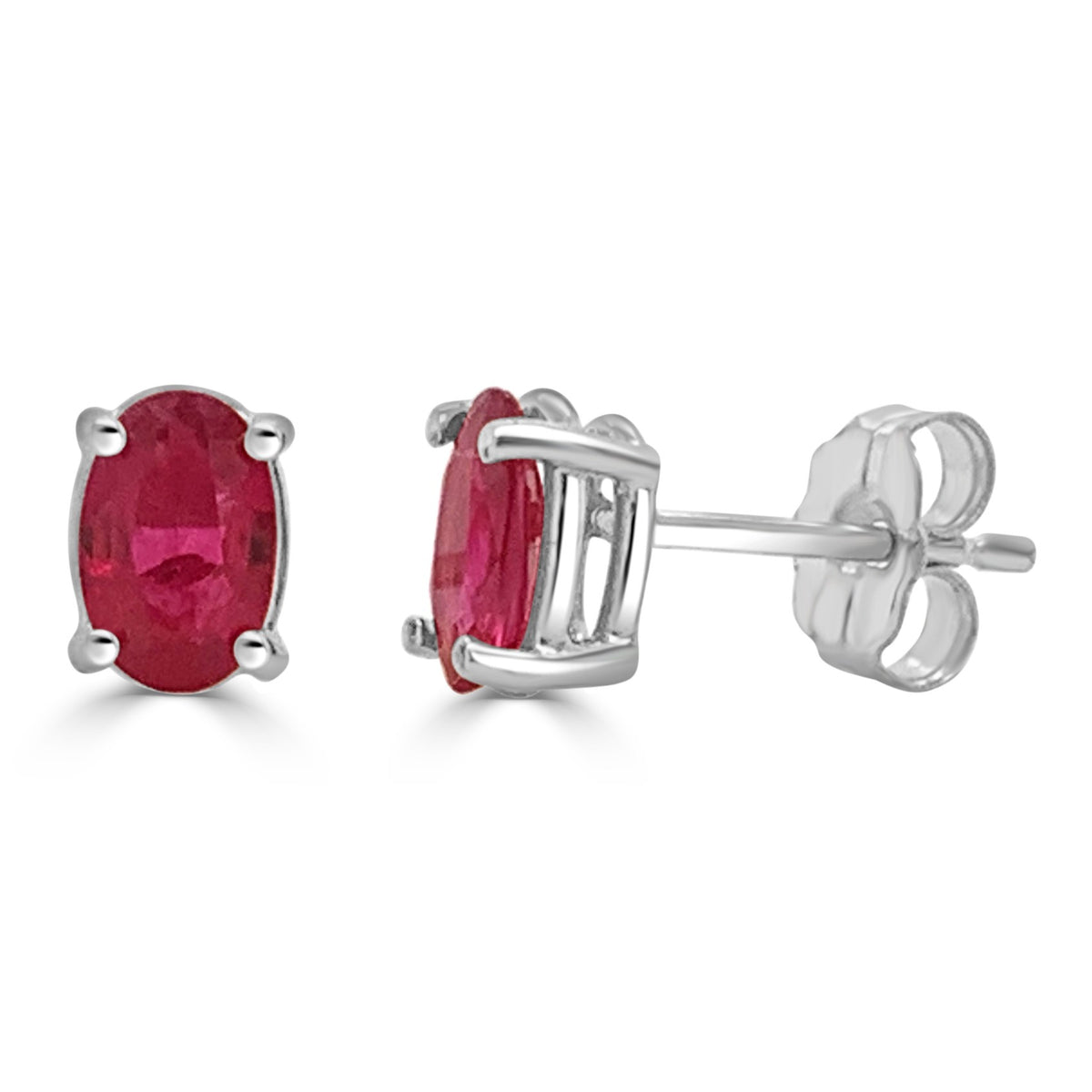 Sabrina Designs 14K Gold Ruby Oval Stud Earrings