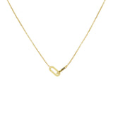 14K Italian Gold Interlocked Link Necklace