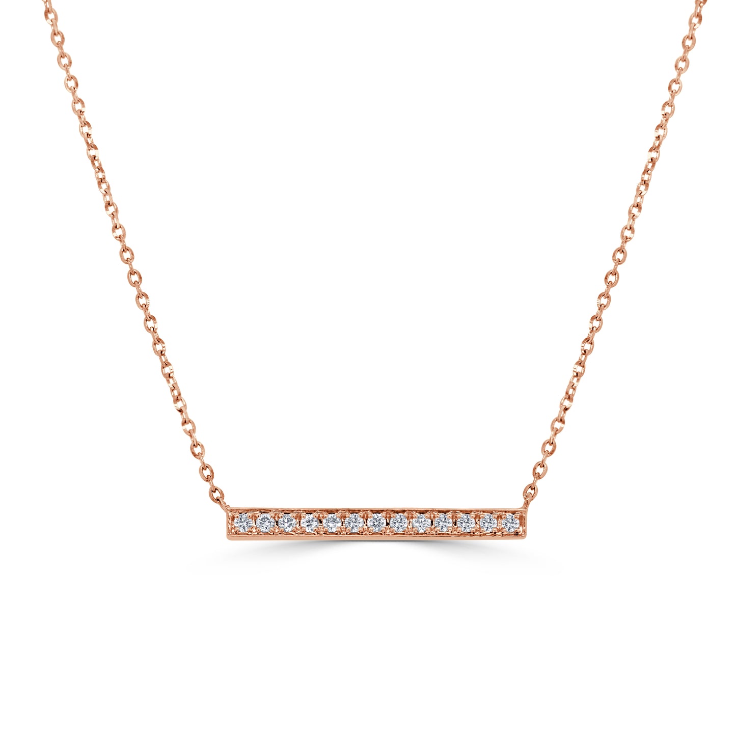 Sabrina Designs 14K Gold 0.10ctw Diamond Bar Necklace