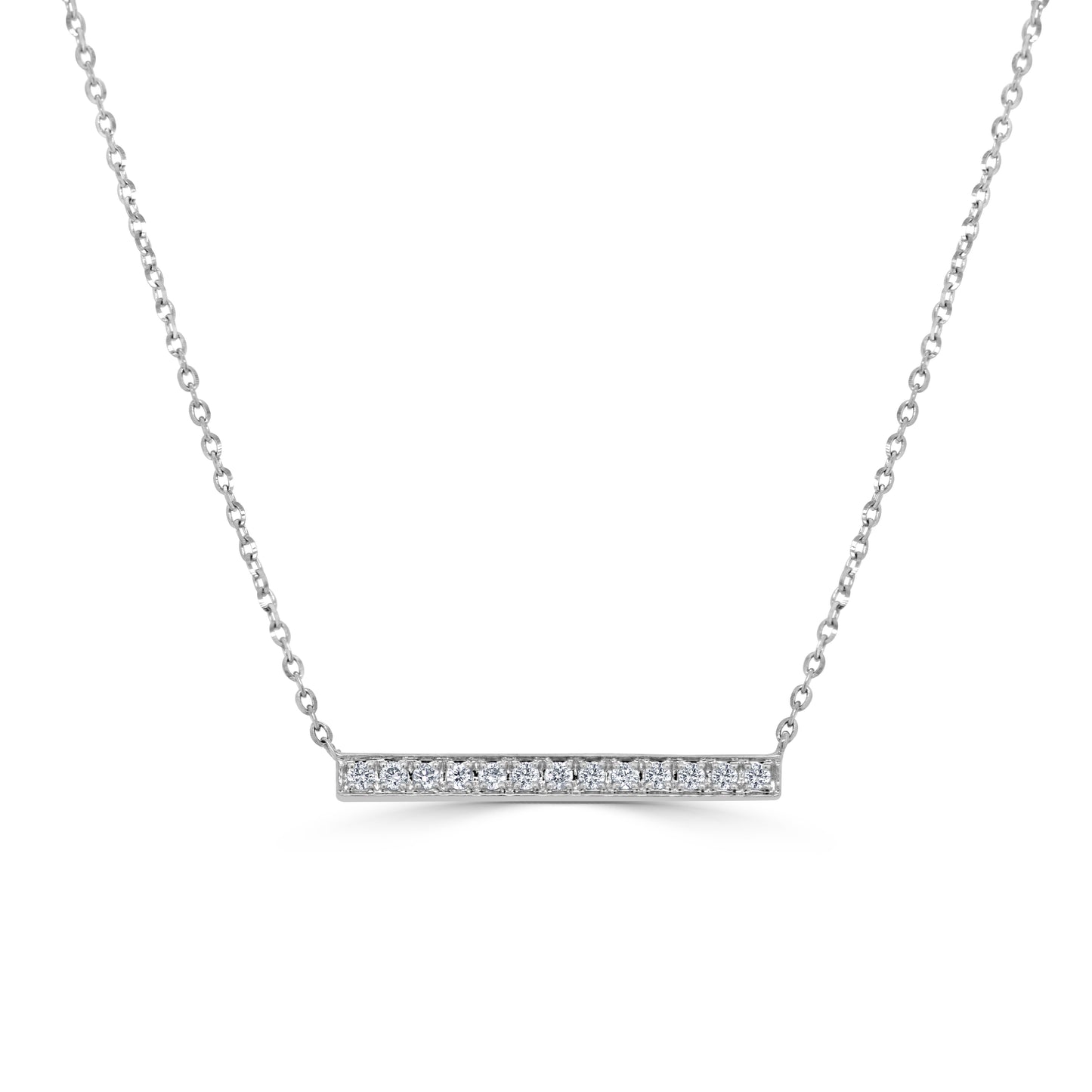 Sabrina Designs 14K Gold 0.10ctw Diamond Bar Necklace