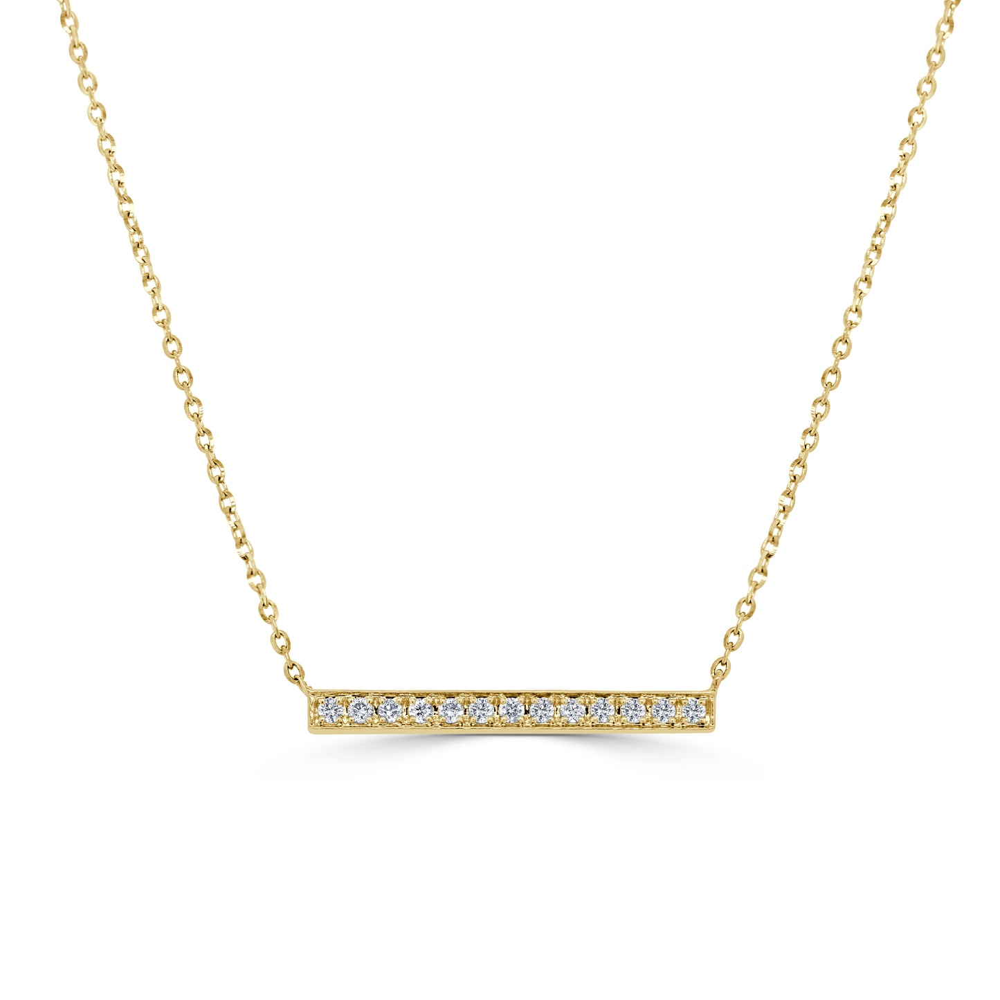 Sabrina Designs 14K Gold 0.10ctw Diamond Bar Necklace