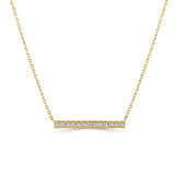 Sabrina Designs 14K Gold 0.10ctw Diamond Bar Necklace