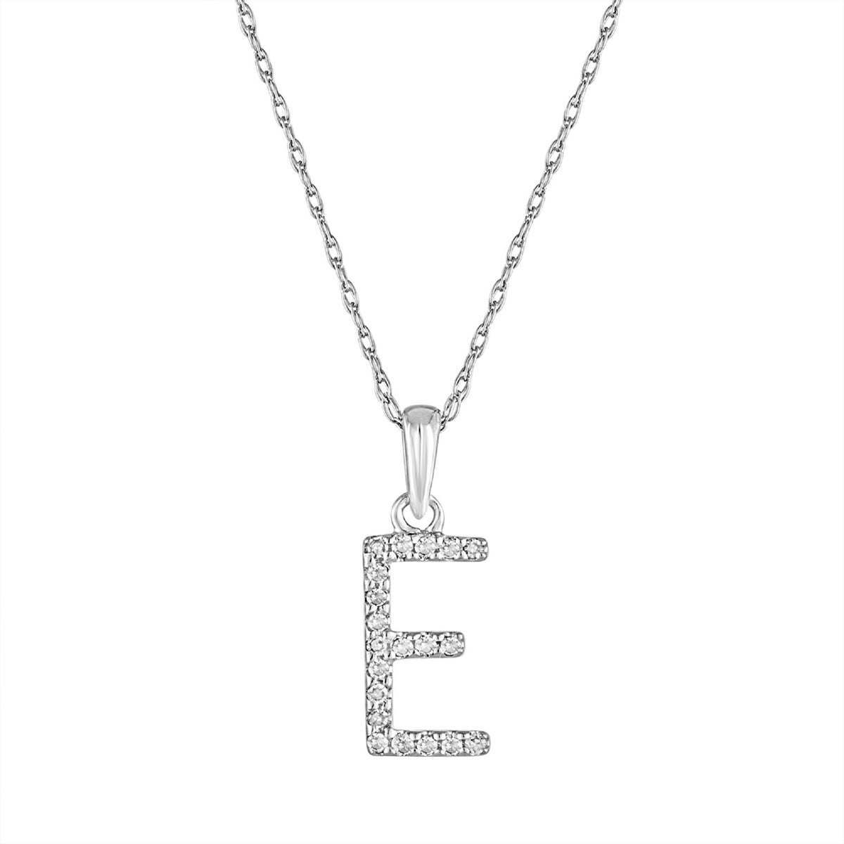 Sabrina Designs 14K Gold 0.06ctw Diamond Initial Pendant with Chain