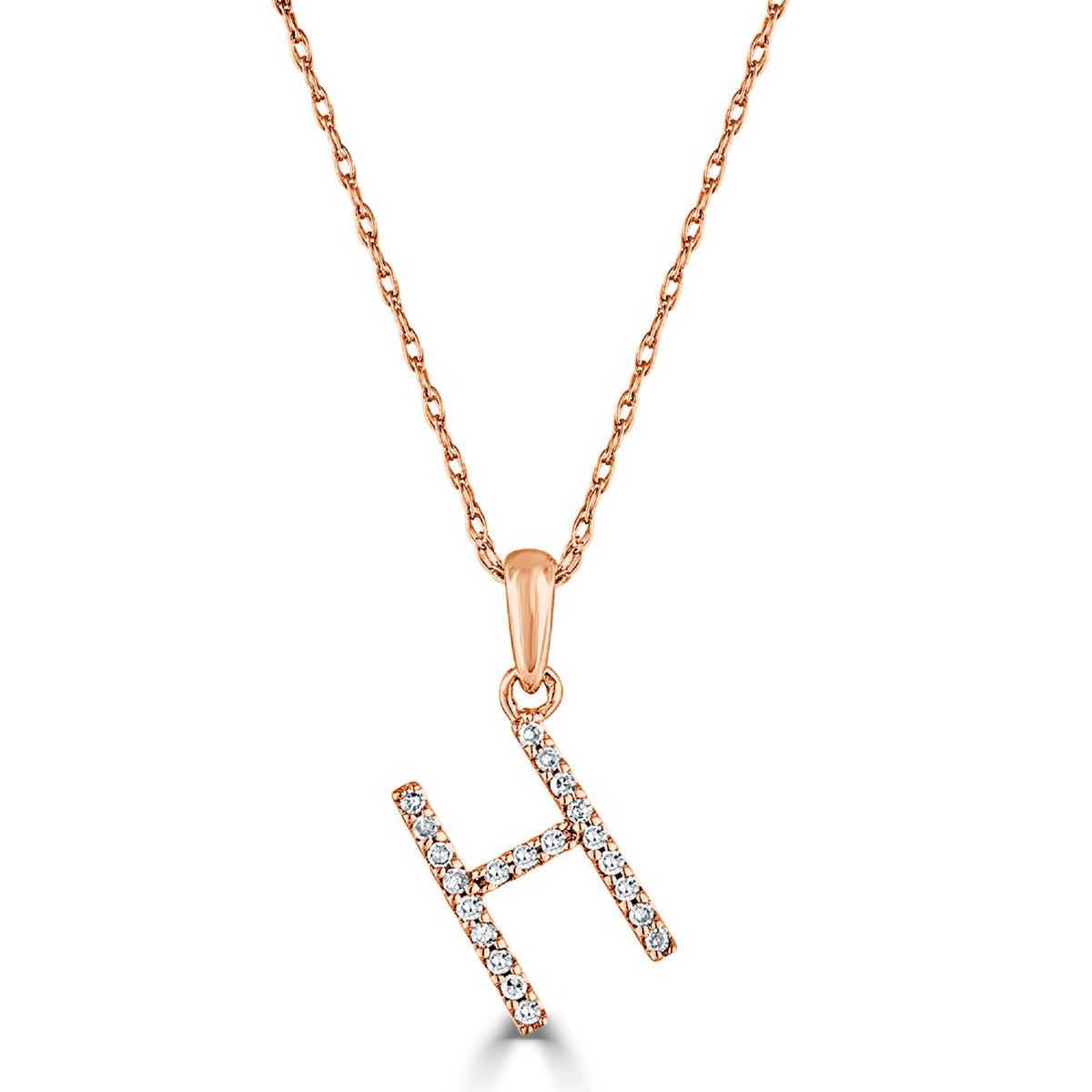 Sabrina Designs 14K Gold 0.06ctw Diamond Initial Pendant with Chain