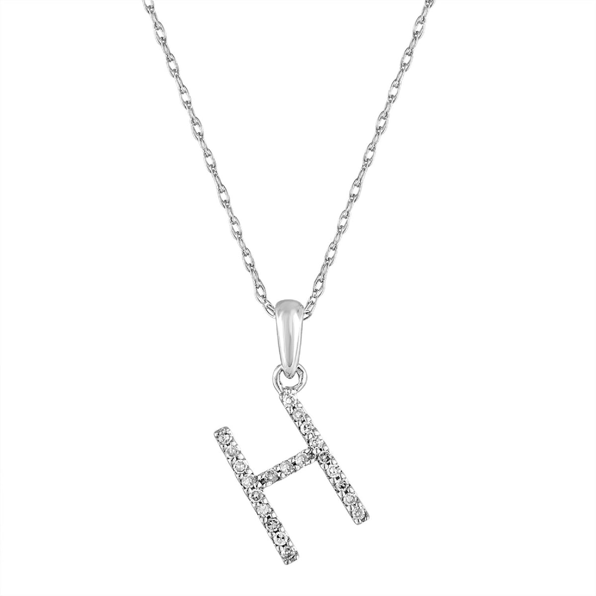 Sabrina Designs 14K Gold 0.06ctw Diamond Initial Pendant with Chain