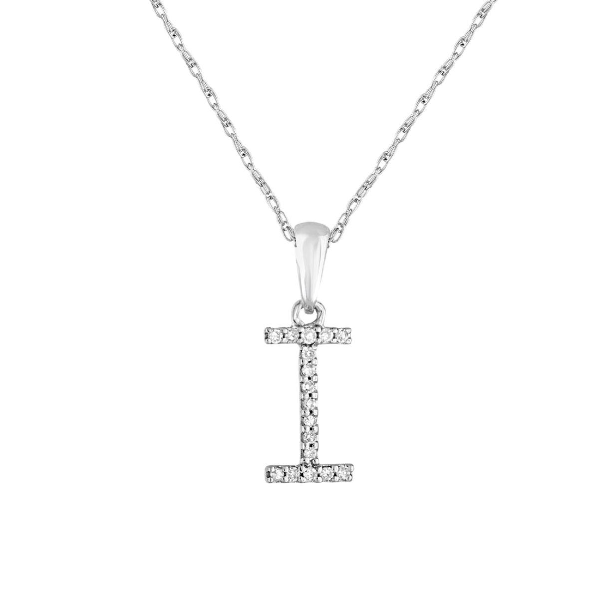 Sabrina Designs 14K Gold 0.06ctw Diamond Initial Pendant with Chain