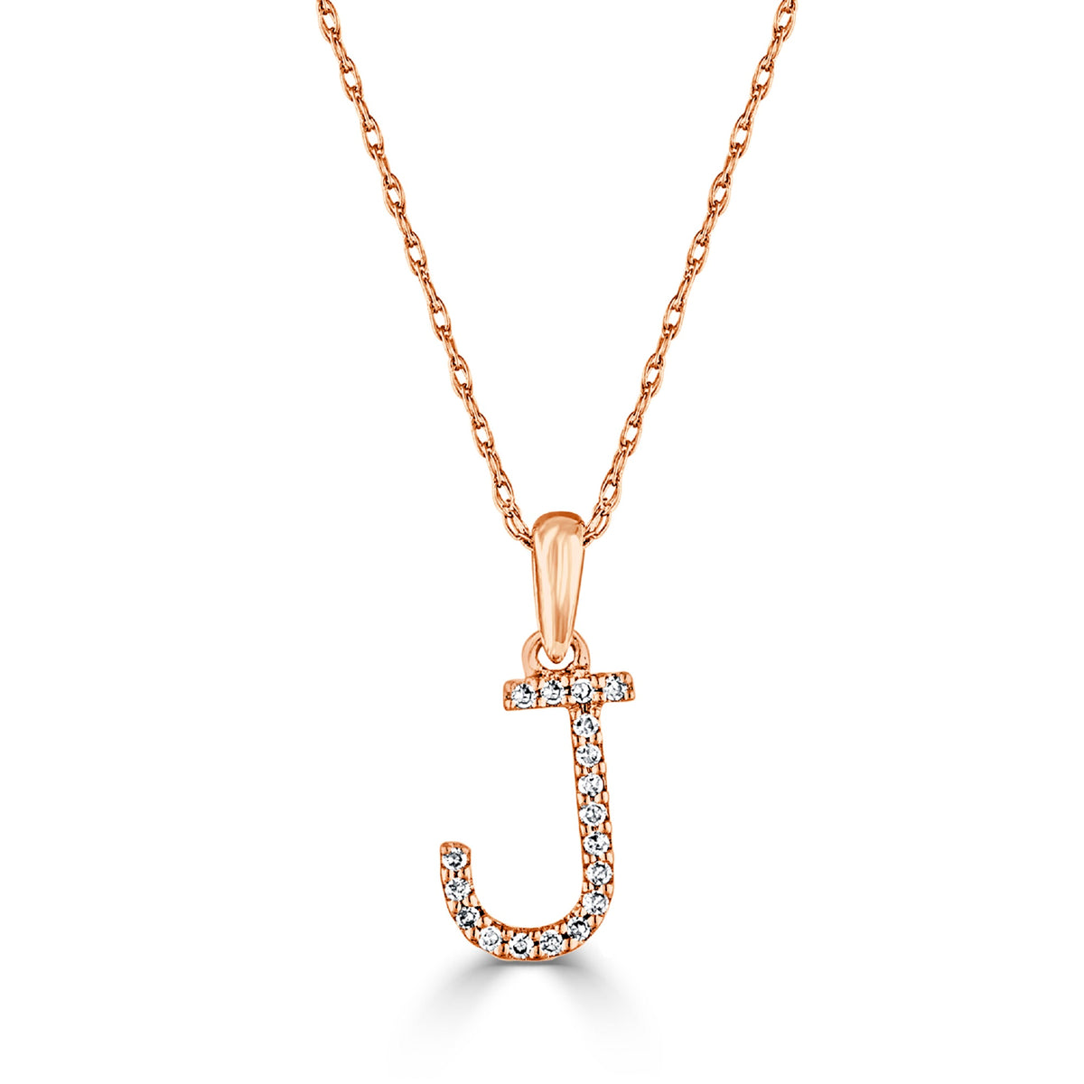 Sabrina Designs 14K Gold 0.06ctw Diamond Initial Pendant with Chain