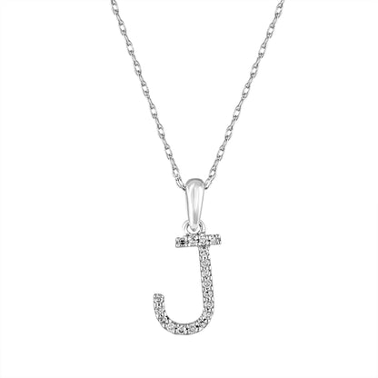 Sabrina Designs 14K Gold 0.06ctw Diamond Initial Pendant with Chain