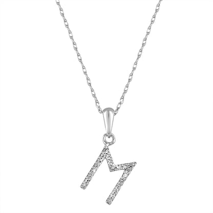 Sabrina Designs 14K Gold 0.06ctw Diamond Initial Pendant with Chain