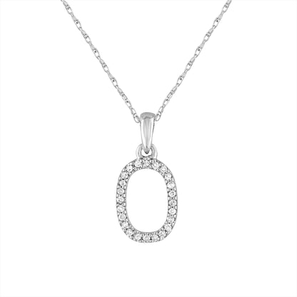 Sabrina Designs 14K Gold 0.06ctw Diamond Initial Pendant with Chain