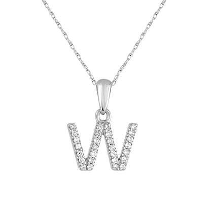 Sabrina Designs 14K Gold 0.06ctw Diamond Initial Pendant with Chain