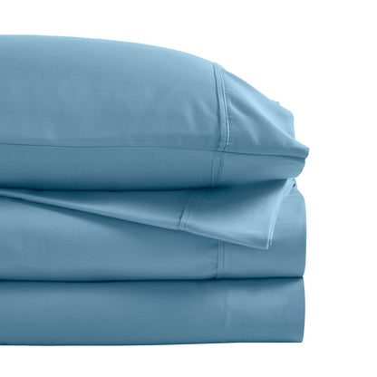 Superior 1200 Thread Count Cotton Blend Deep Pocket Solid 4-Piece Sheet Set