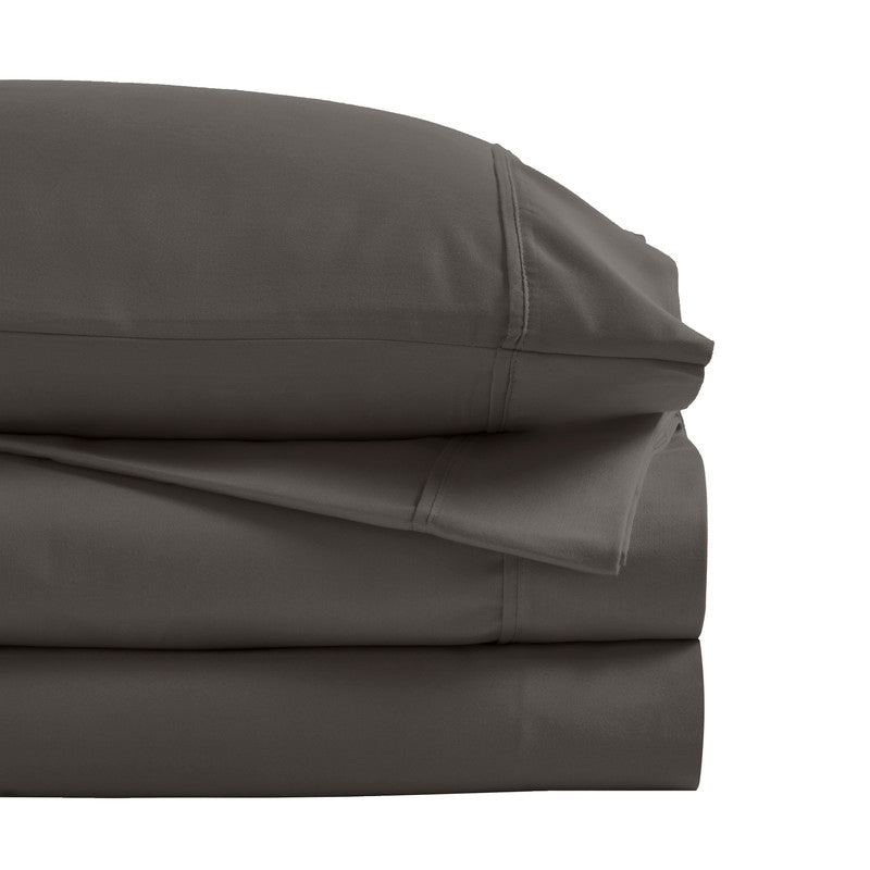 Superior 1200 Thread Count Cotton Blend Deep Pocket Solid 4-Piece Sheet Set