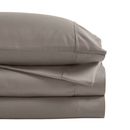 Superior 1200 Thread Count Cotton Blend Deep Pocket Solid 4-Piece Sheet Set