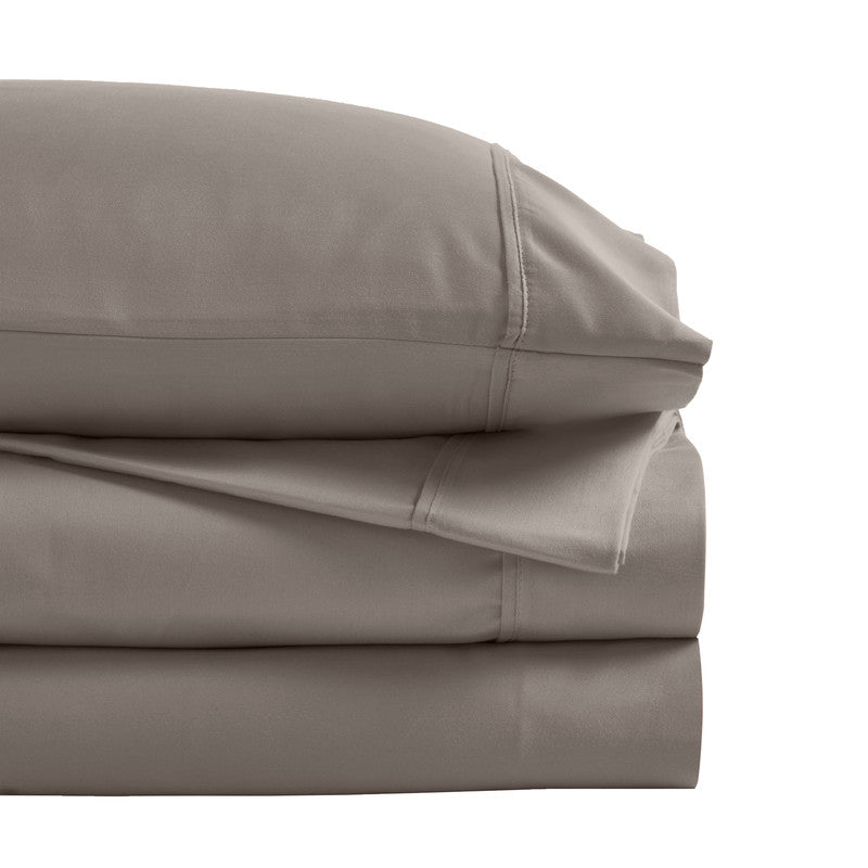 Superior 1200 Thread Count Cotton Blend Deep Pocket Solid 4-Piece Sheet Set