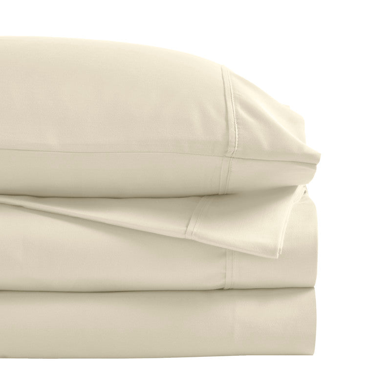 Superior 1200 Thread Count Cotton Blend Deep Pocket Solid 4-Piece Sheet Set