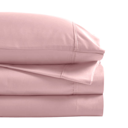 Superior 1200 Thread Count Cotton Blend Deep Pocket Solid 4-Piece Sheet Set