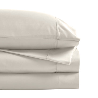 Superior 1200 Thread Count Cotton Blend Deep Pocket Solid 4-Piece Sheet Set