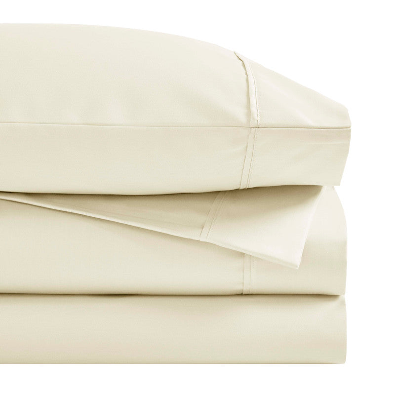 Superior 1500 Thread Count Cotton Blend Deep Pocket Solid 4-Piece Sheet Set