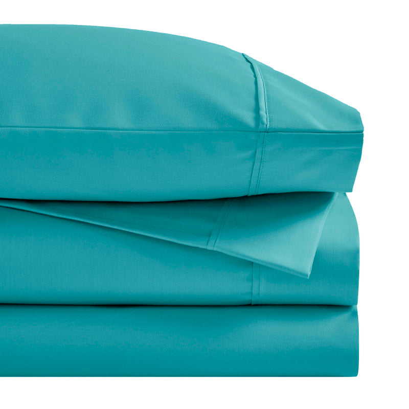 Superior 1500 Thread Count Cotton Blend Deep Pocket Solid 4-Piece Sheet Set