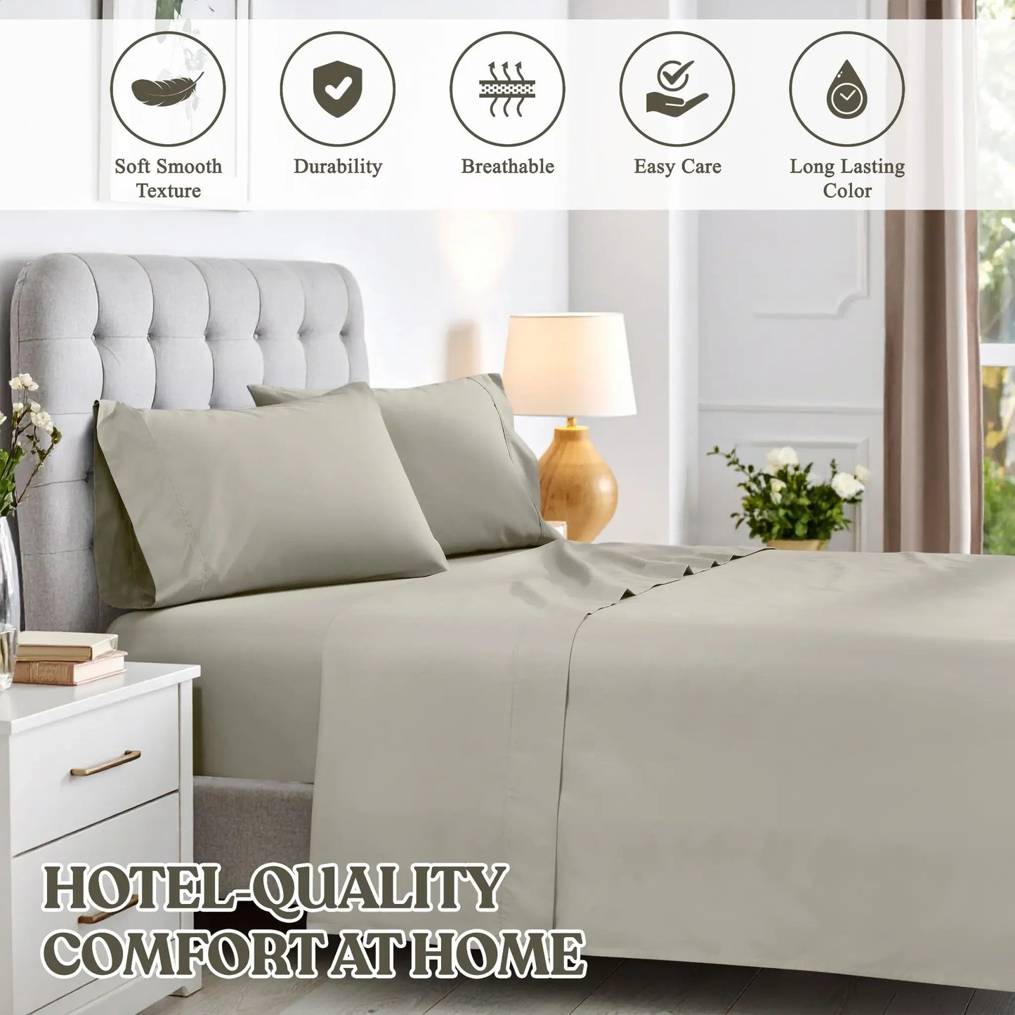 Superior 600 Thread Count Cotton Blend Sheet Set