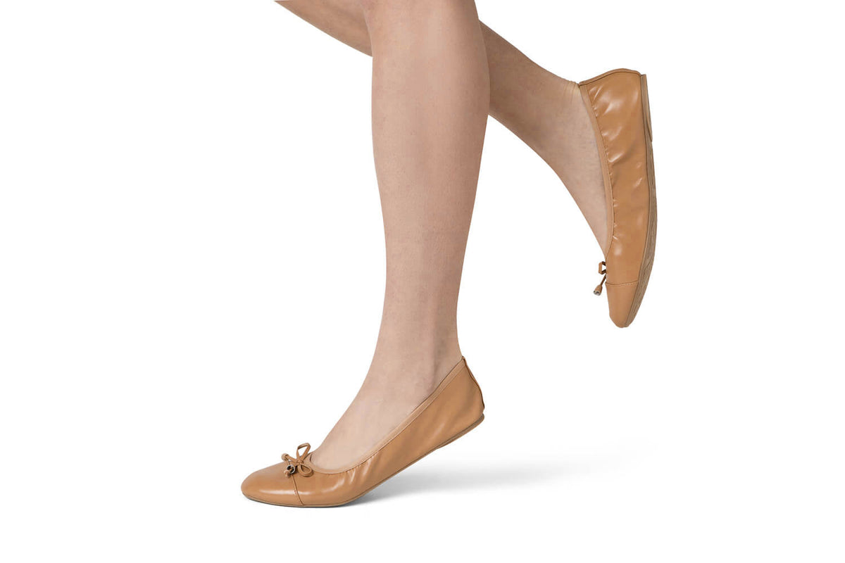 Talaria Flats Premium Caramel Flats